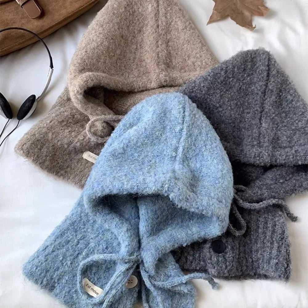1Pc Fashion Knitted  Scarf Set
