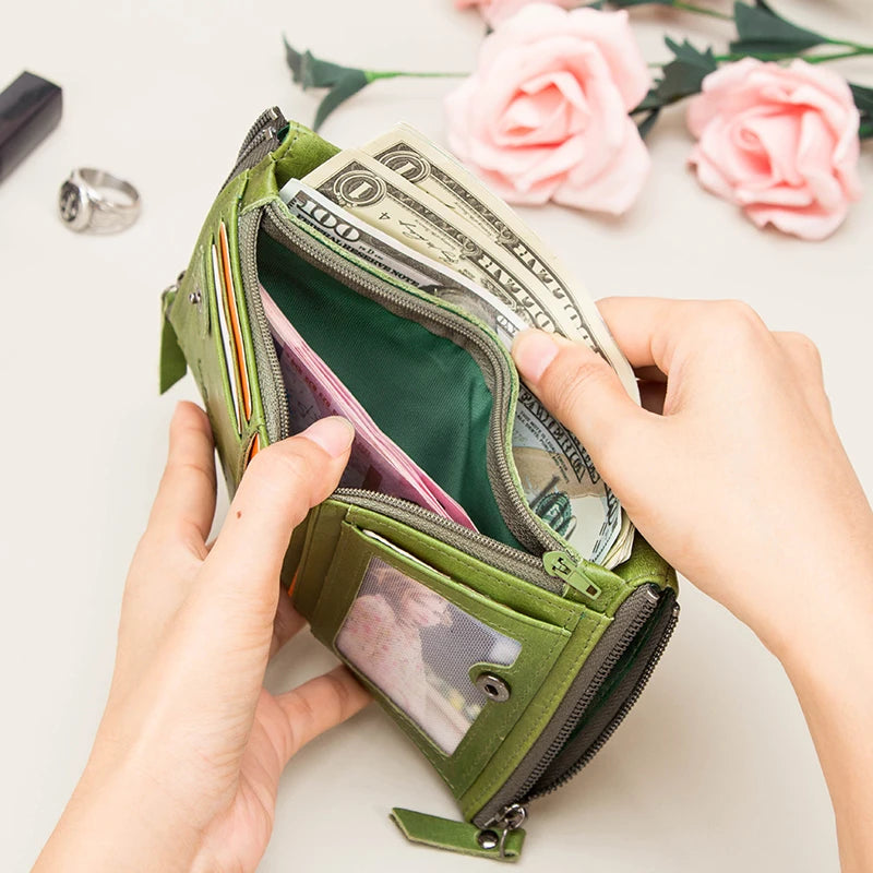 Genuine Leather Wallets for Women