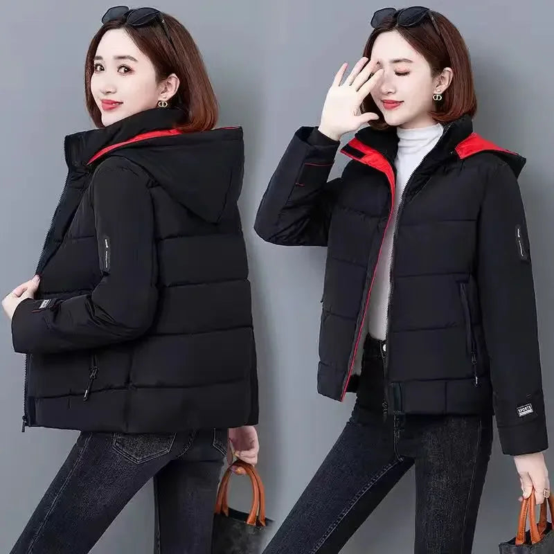 Thick Fleece Cotton Parkas Women Puffer Jacket
