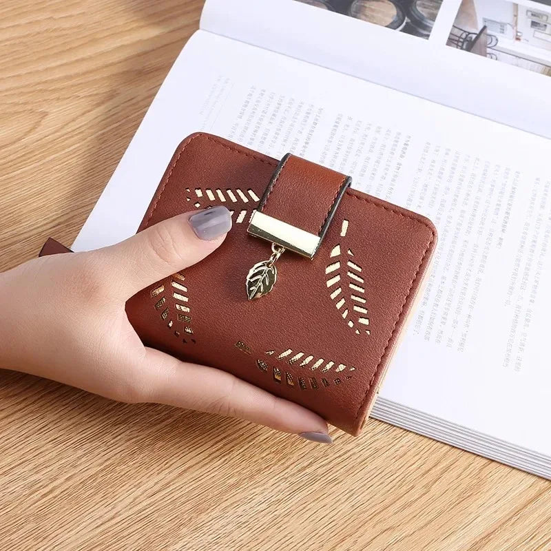 Women Wallet PU Leather Purse Female Long Wallet Gold