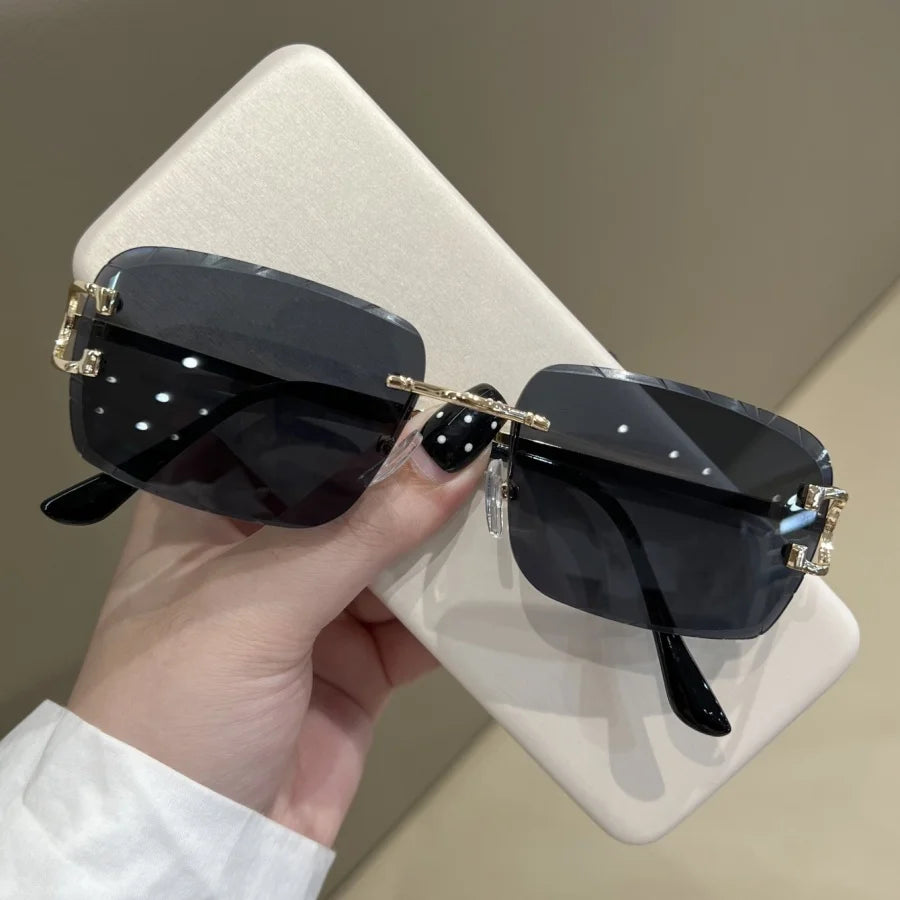 Women's Fashion Glasses New Frameless High-Definition