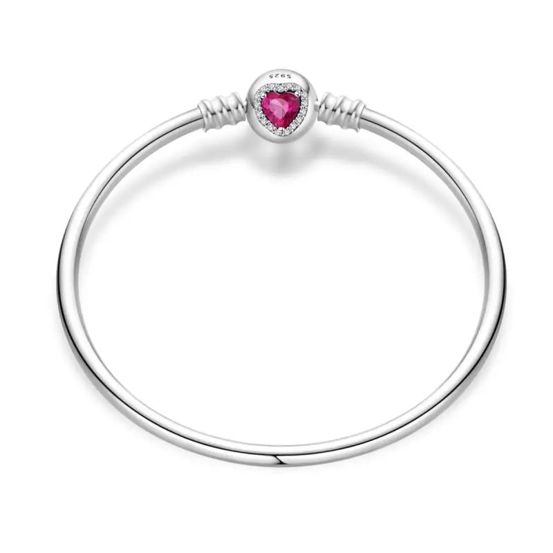 Silver Colorful Love Zircon Women's Jewelry