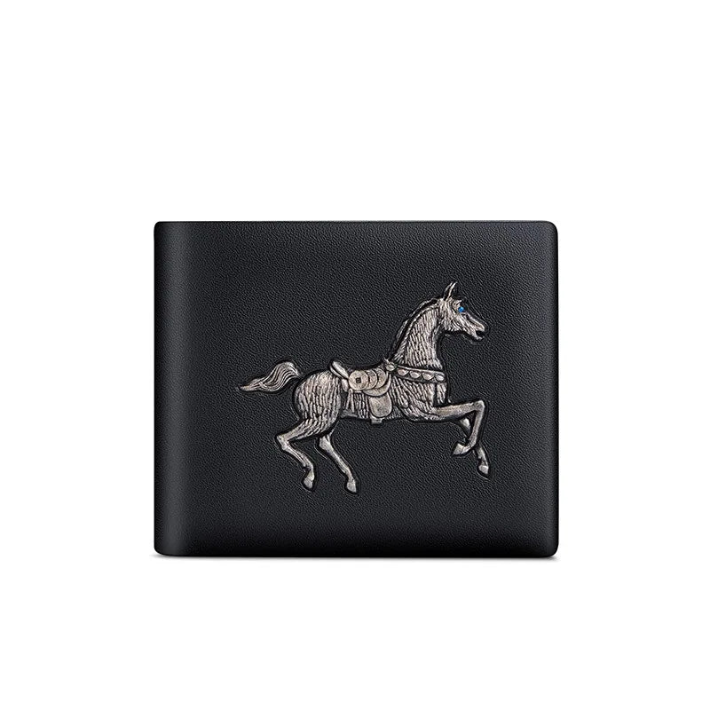 Men's Wallet Men's Short Genuine Leather