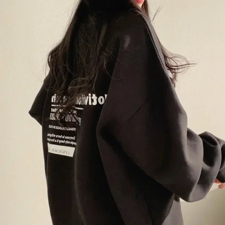 Women Sweatshirts Oversized Spring Hoodie Long Sleeve Casual Letter Print