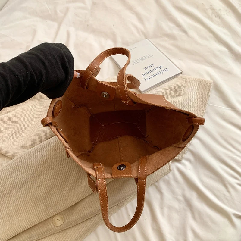 Vintage Shoulder Bags for Women PU Leather Tote Underarm Bags