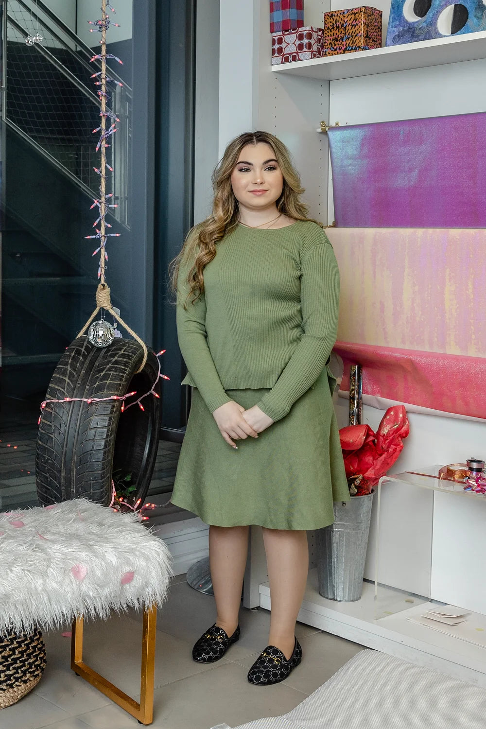 Fashion Women Knitted Clothes Set
