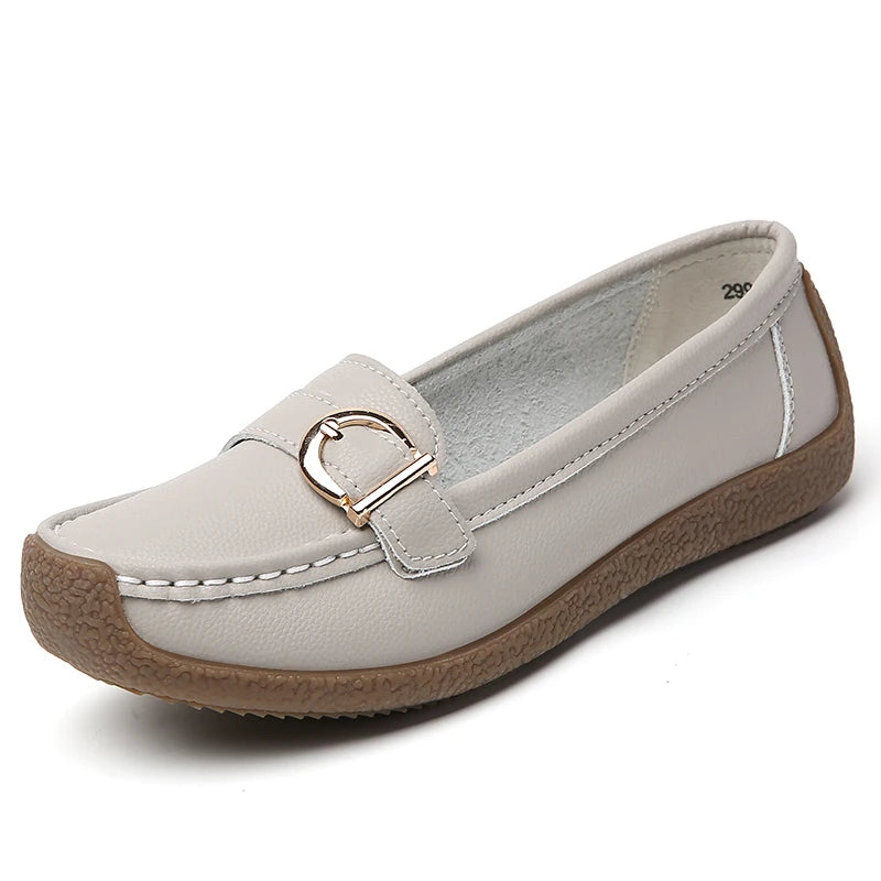 Woman Shoes New Low Heels Casual White Shoes