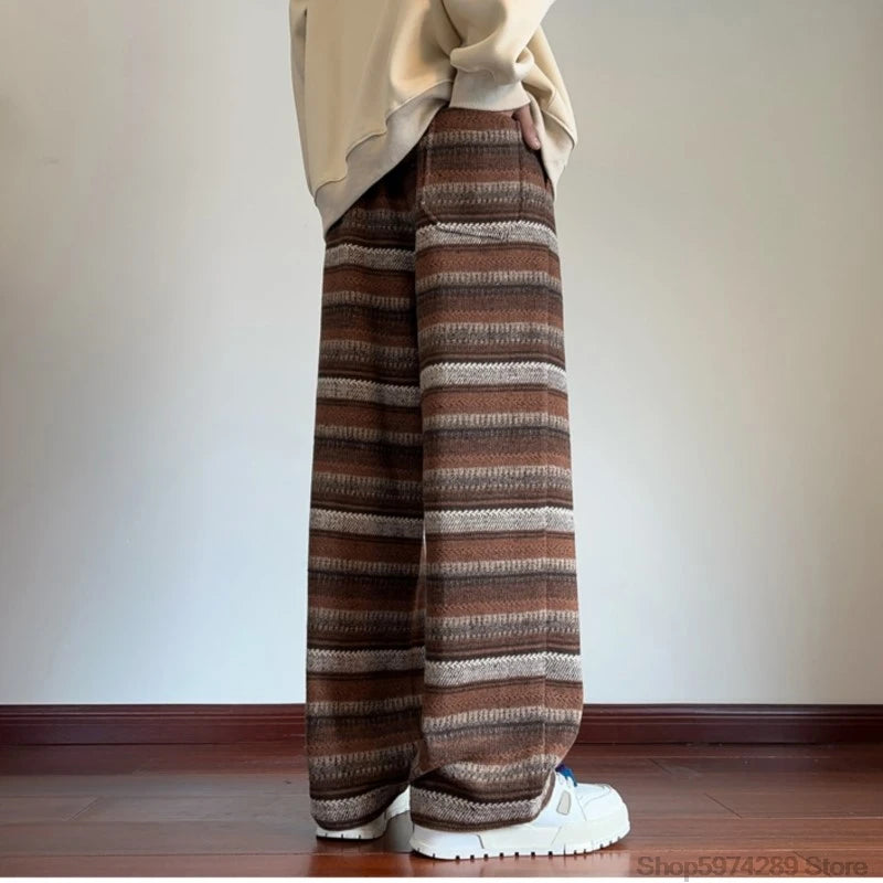 Wide Leg Pants Men Women  Casual Straight Pants