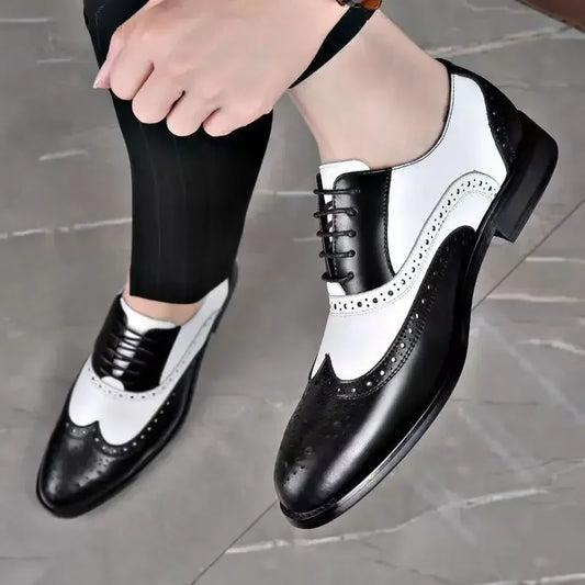 Classic Men Dress Shoes Lace Up Shoes