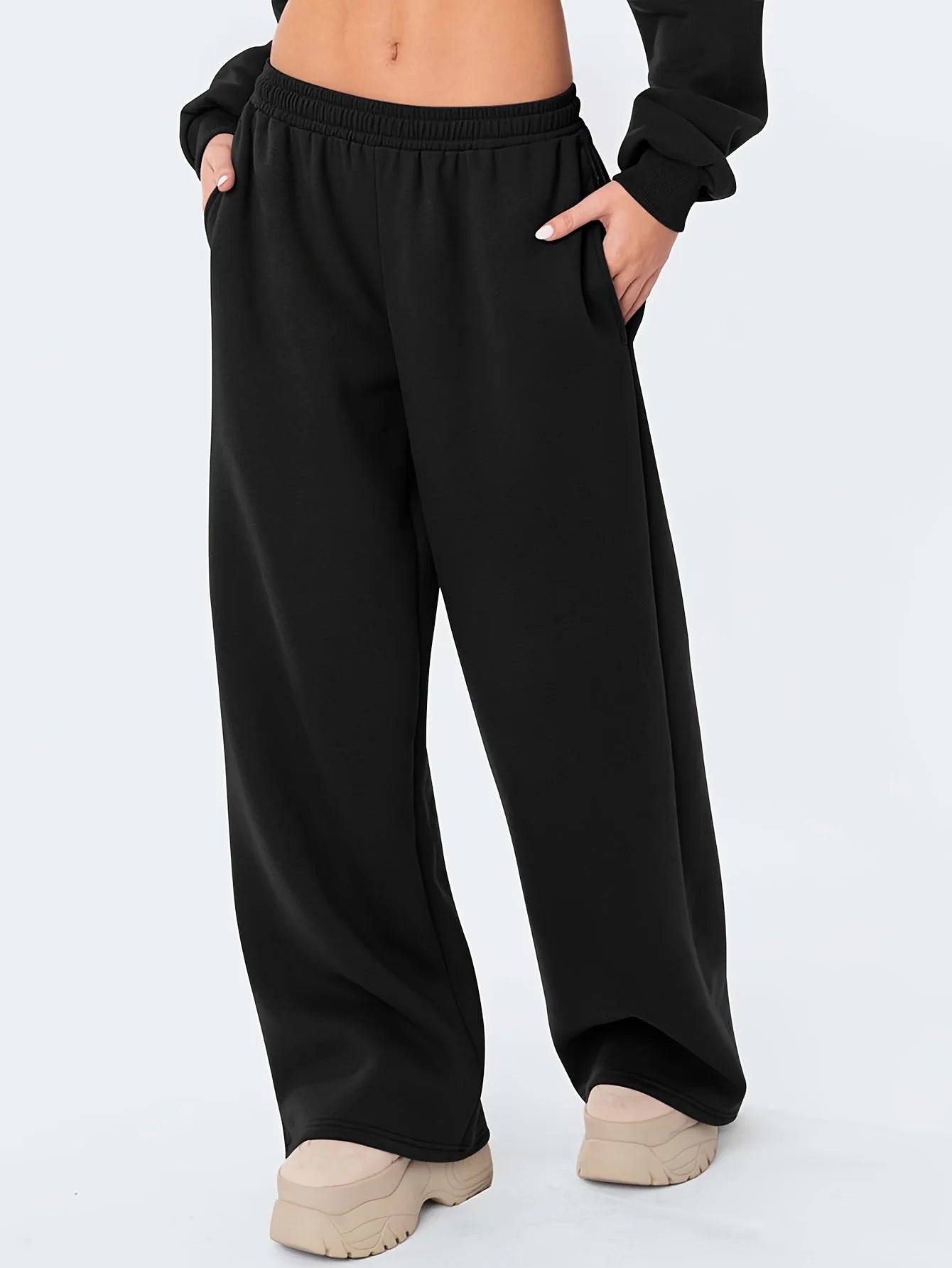 wide leg casual loose fit pants
