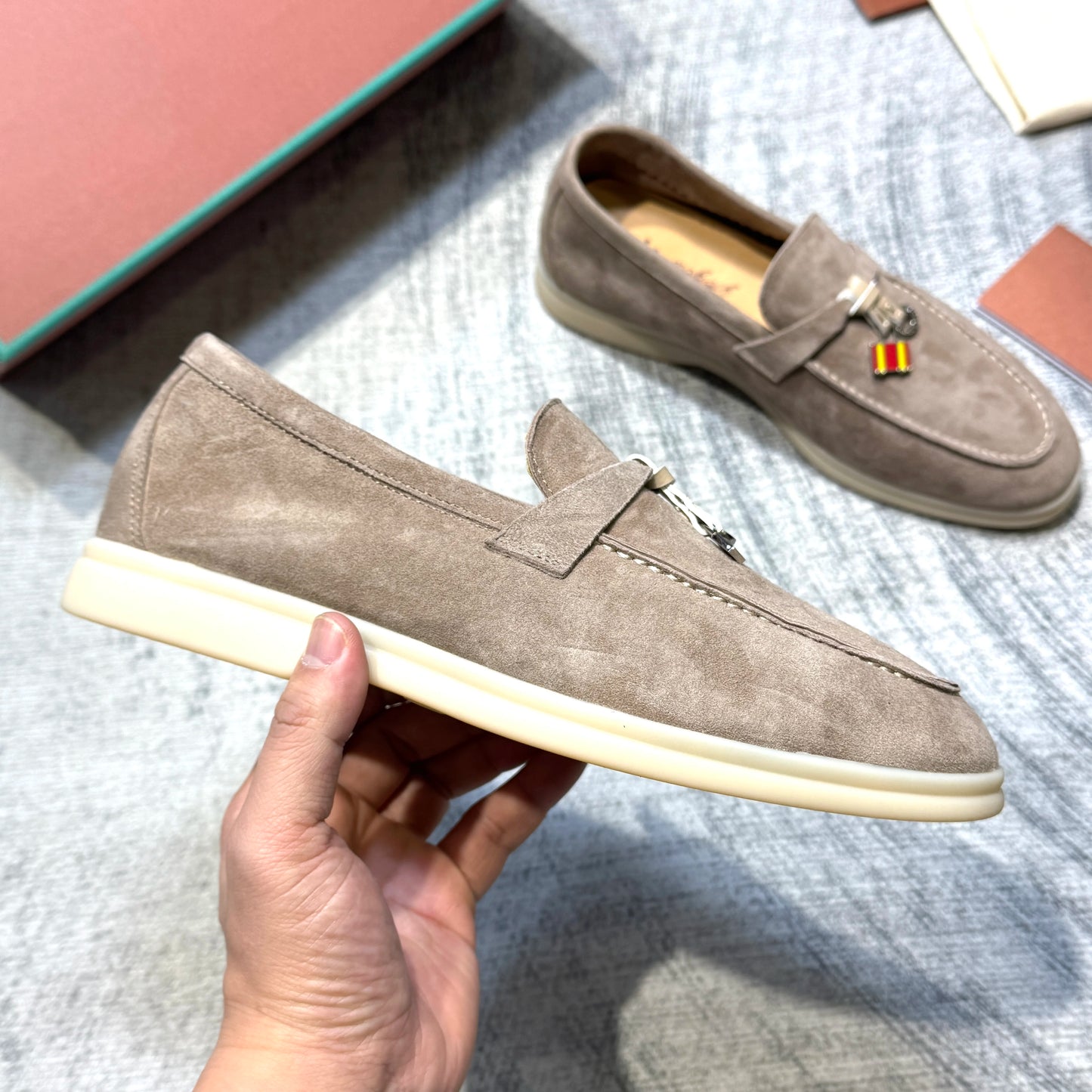 Suede Leather Loafers for Women