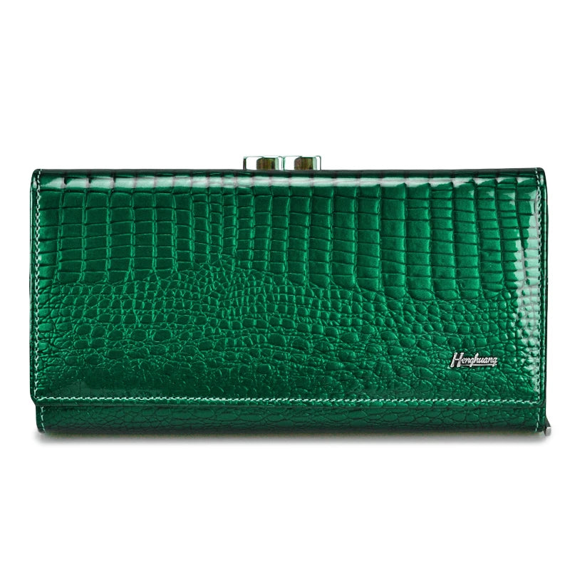 Womens Wallets Female Alligator Long Hasp