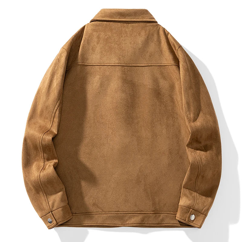 Suede Jacket Men Fashion  Coats