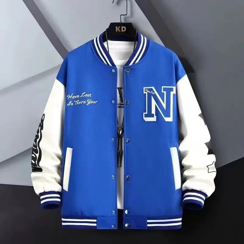 Men's Sports  Casual Loose Baseball Jacket