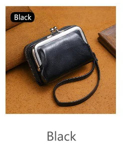 Women's Wallet Fashionable and Minimalist Wrist Strap Short Zero Wallet