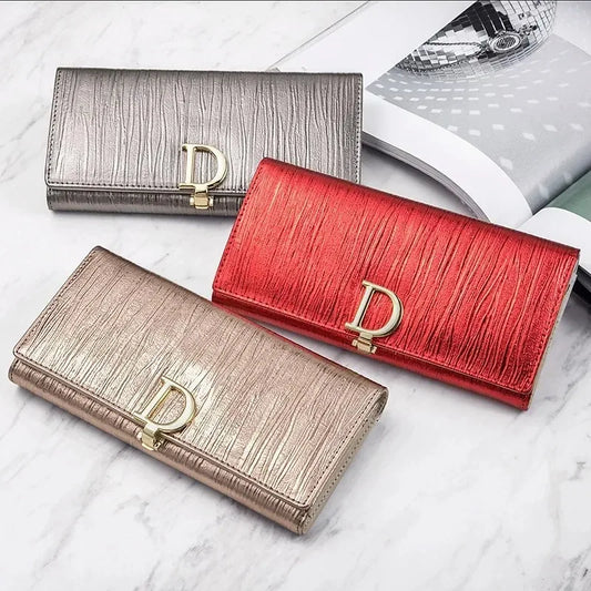 Fashion Women Long Wallets Female Long Phone Purse