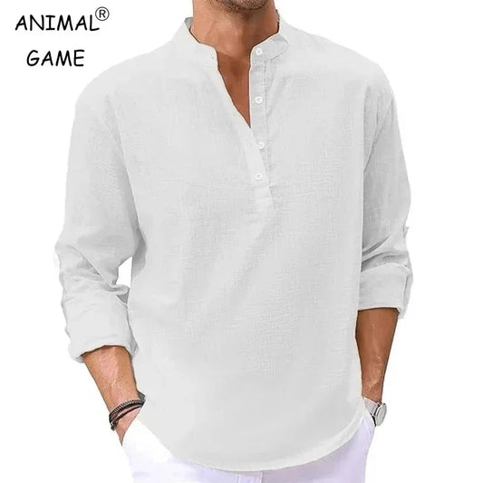 Luxury Cotton Shirts for Men Casual