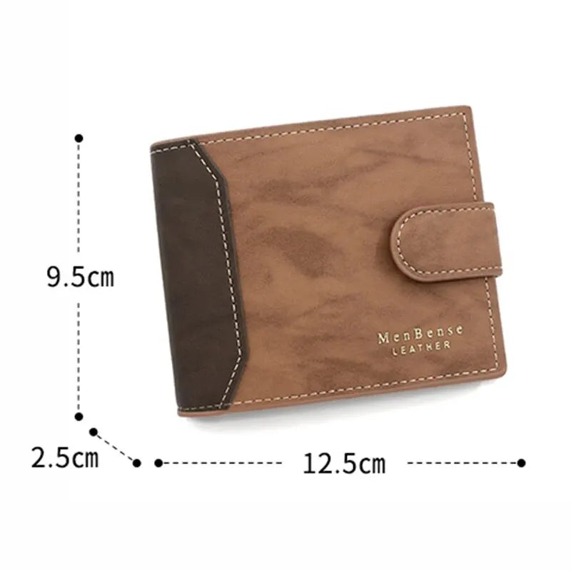 Men's Wallet with Hasp Business Card Holder