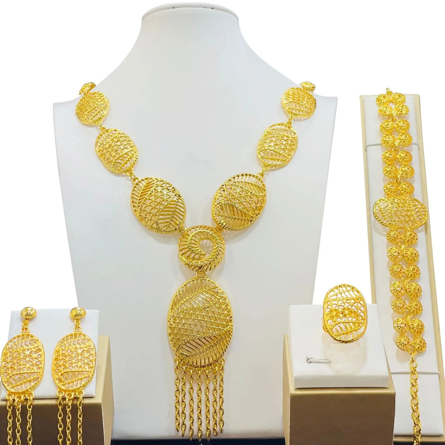 Flower Design Luxury Color Women's Jewelry Set