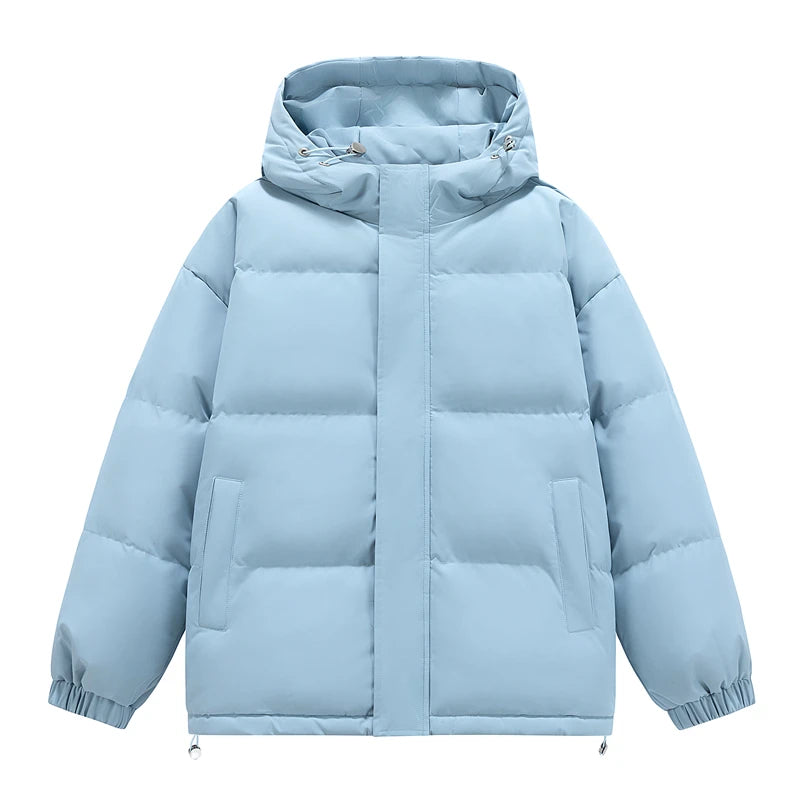 Men's Puffer Jacket  Hip Hop Hooded Coat