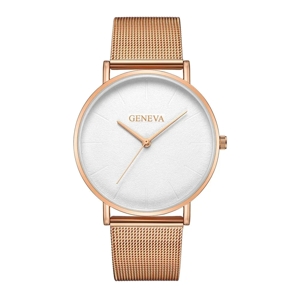 Women's Watch Vintage Classic Fashion Dial Casual Steel Strip