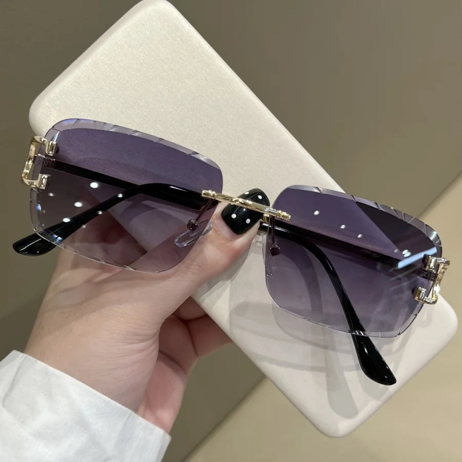 Women's Fashion Glasses New Frameless High-Definition