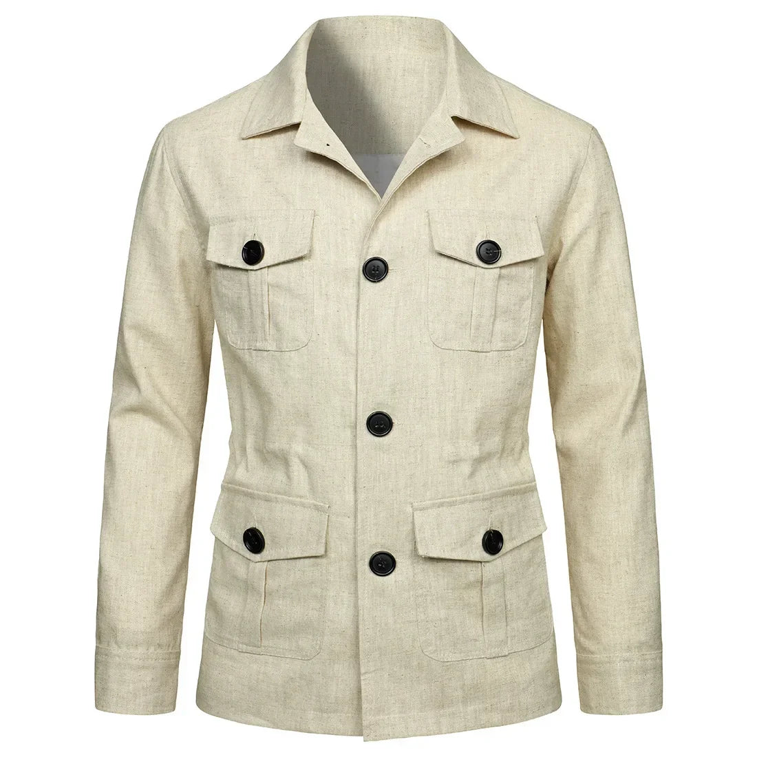Mens Coats Safari Jacket Linen
