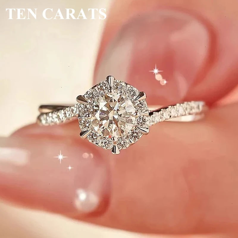 sterling silver 18K white gold ring