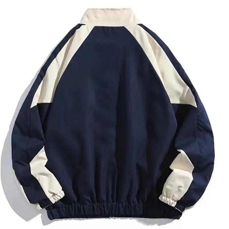 Varsity Jacket High Street Patchwork  Windbreaker Coats Women