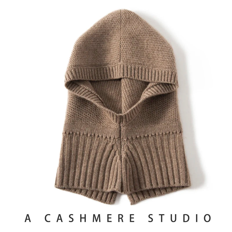 Women's Hat Cashmere Knitted Scarf