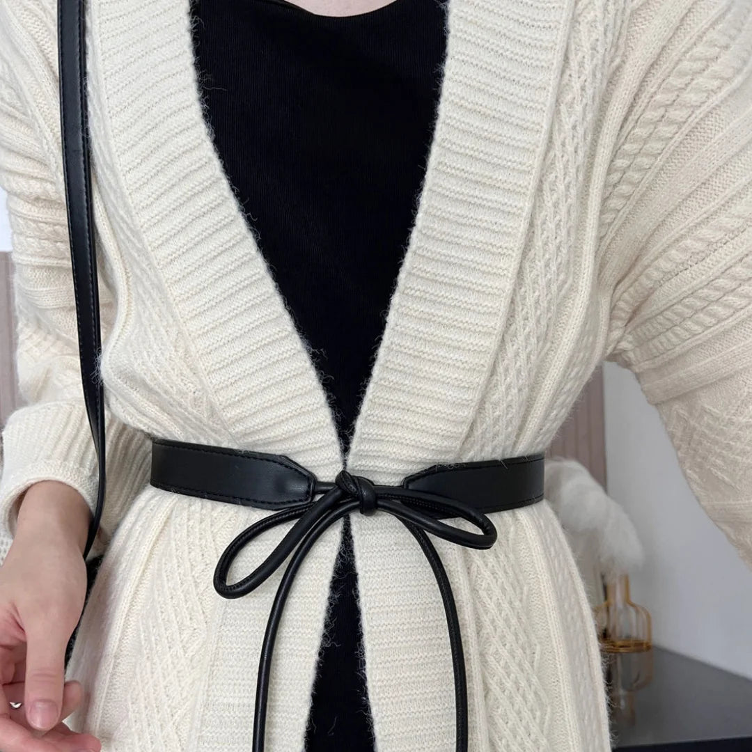 Women's Waist Belt Adjustable Bow