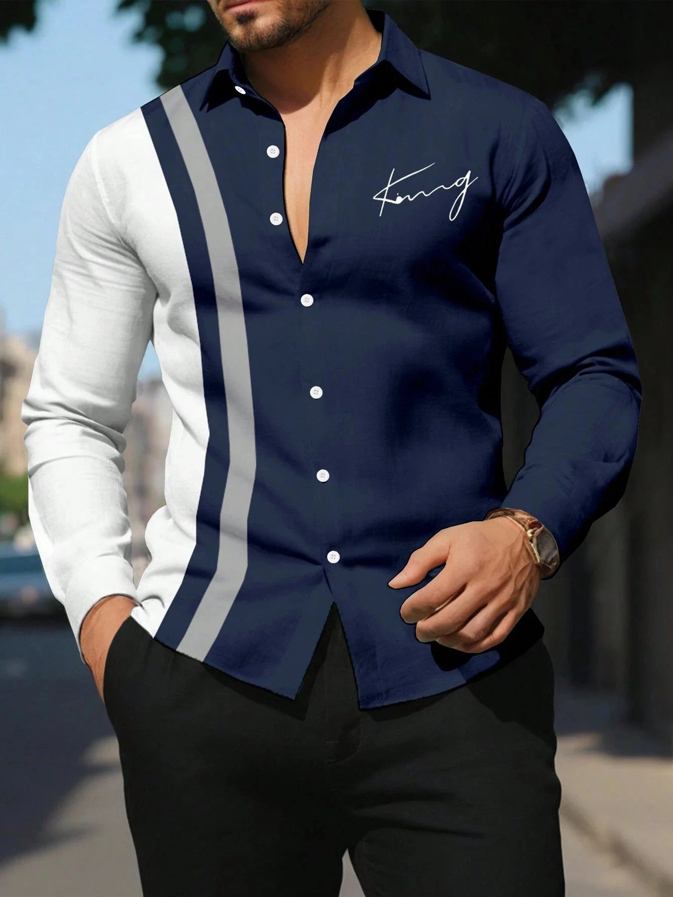 Men's Fashion Classic Business Casual Shirt