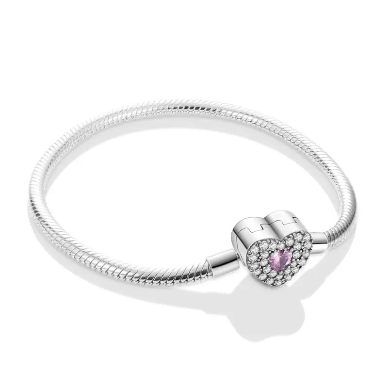 Silver Colorful Love Zircon Women's Jewelry