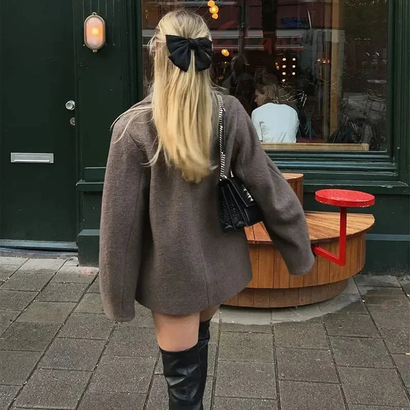 Women's Double Breasted Wool Coat
