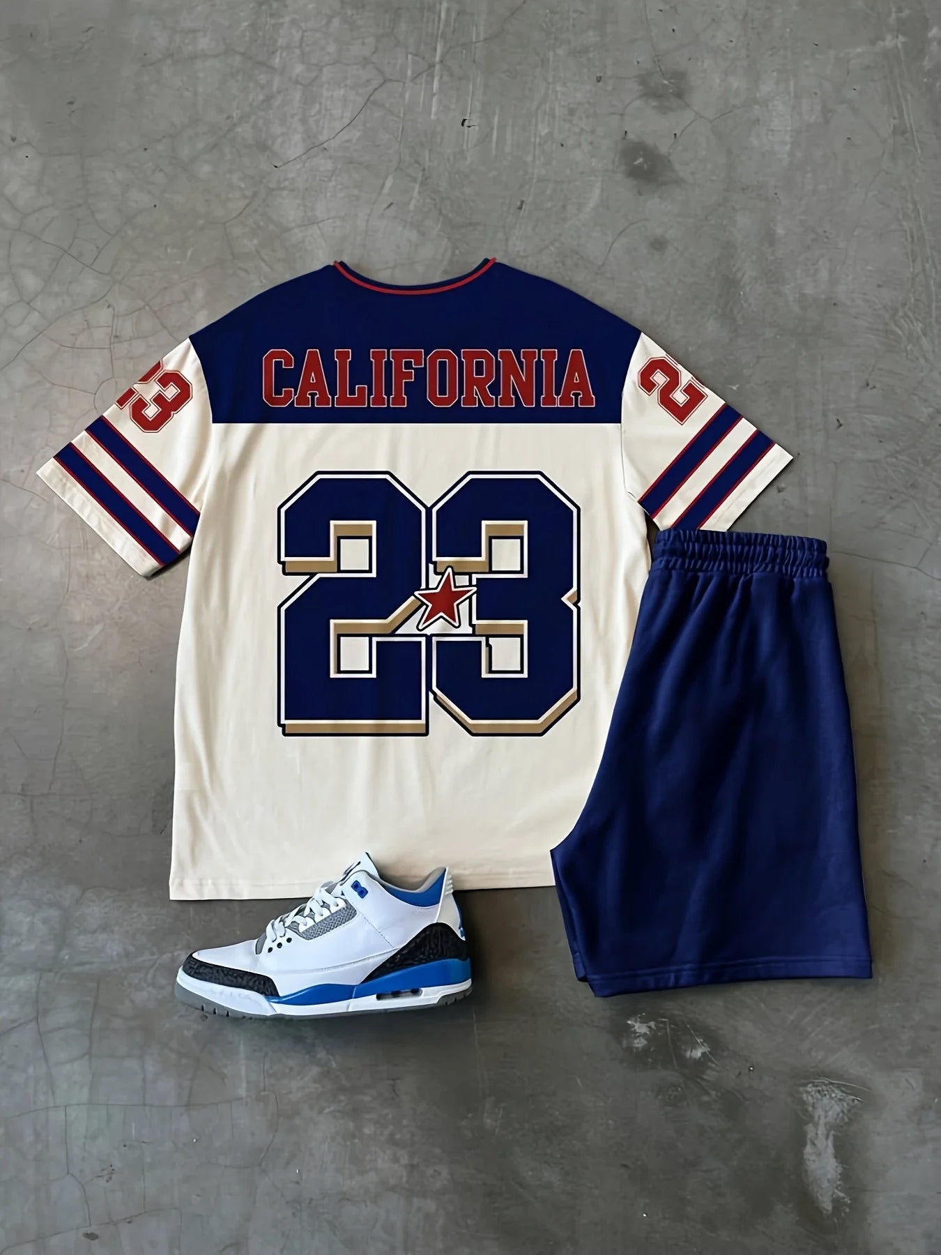 new men's set features street casual hip-hop fashion