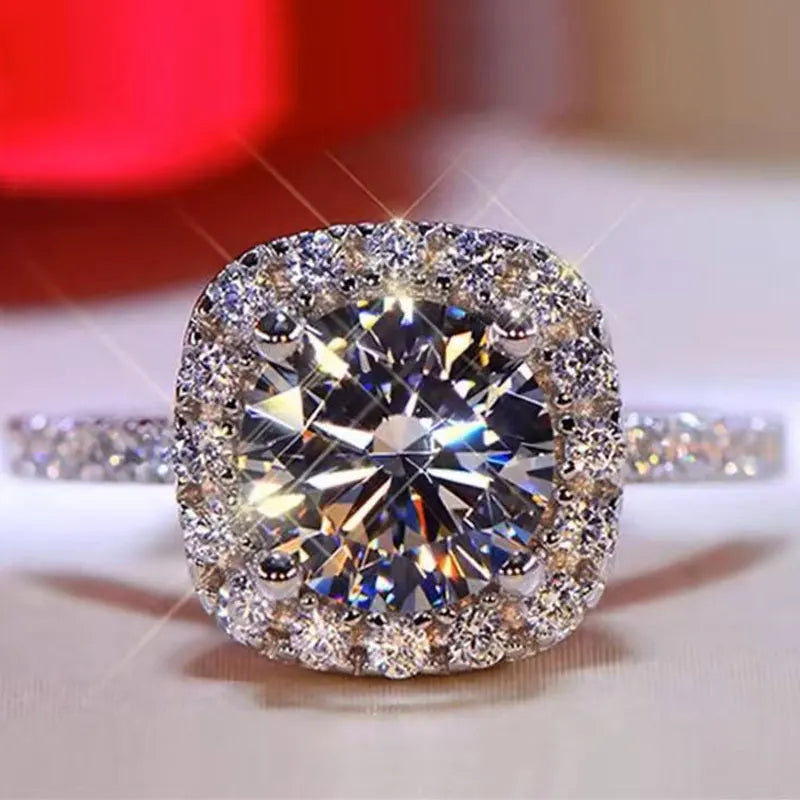 sterling silver 18K white gold ring