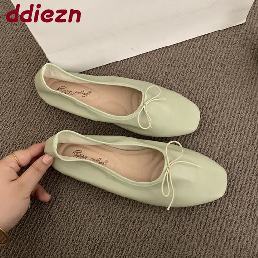 Women Ballet Flats Dance Shoes Casual Female Soft Footwear