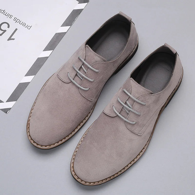 Men's Dress Shoes Leather Suede Casual Men shoes