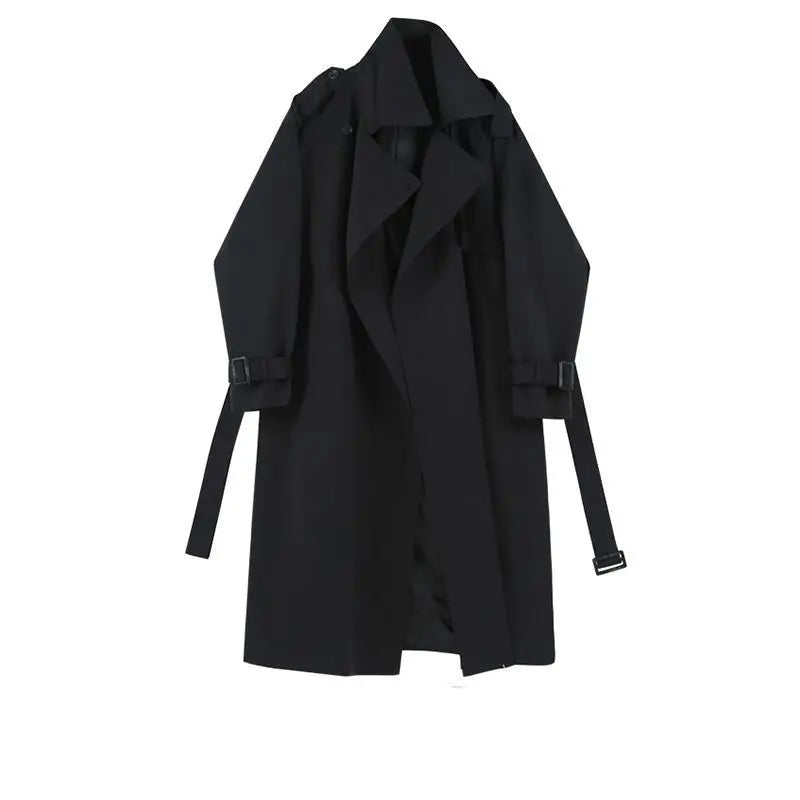 Fashionable and Versatile Women's Mid-length Windbreaker Coats