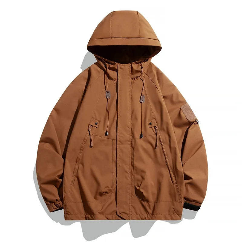 Men's  Casual Hooded Jacket Outdoor Windproof