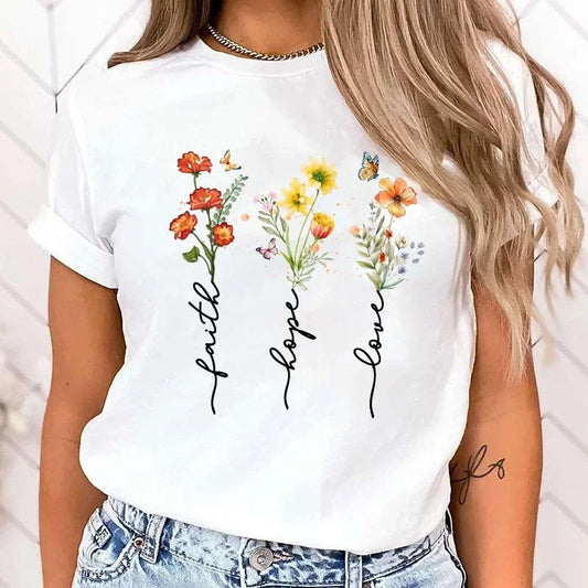 Women's Blouses T Shirt   Short Sleeve