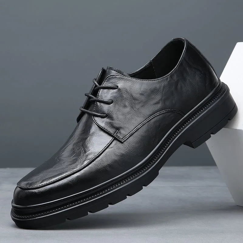 Men's leather shoes dress  work non-slip casual shoes