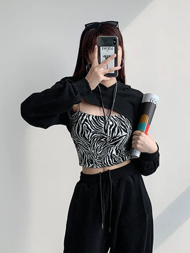 With Hat Women Hoodies