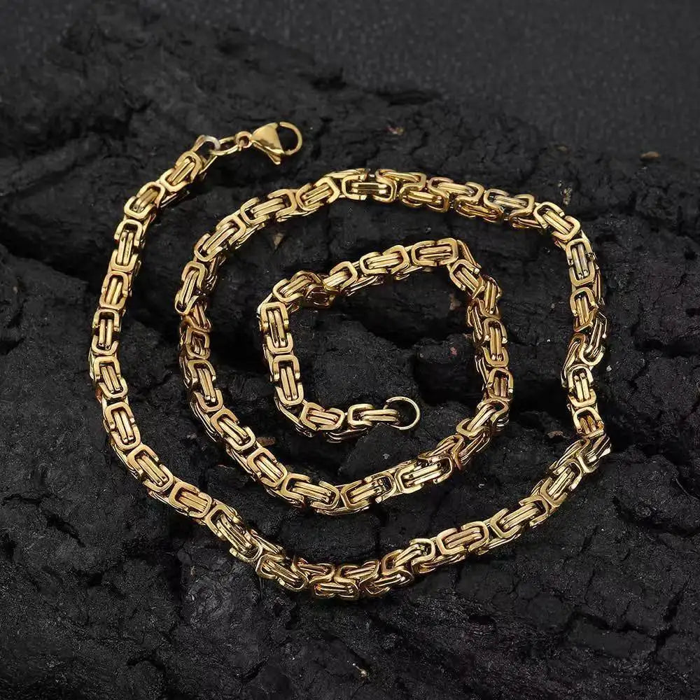 50CM Solid Chain Silver Necklaces  for Men woman