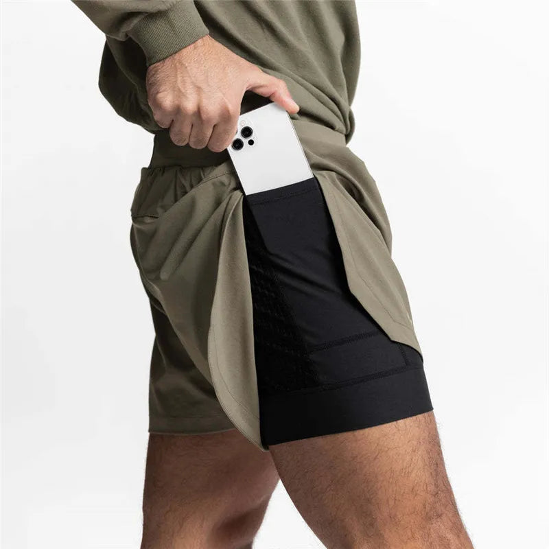 Men's Running Shorts  Fitness Training Gyms Shorts