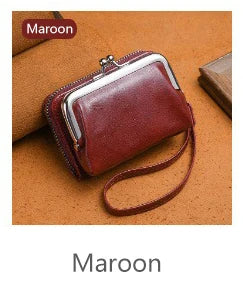 Women's Wallet Fashionable and Minimalist Wrist Strap Short Zero Wallet