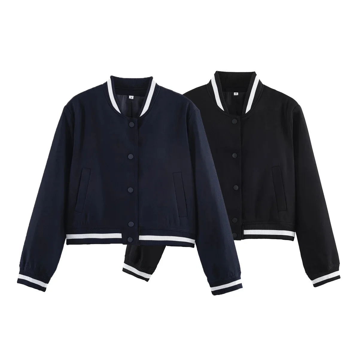 Women Short  Casual Lady's Jacket Single-Breasted V-neck Slim Basic Coats