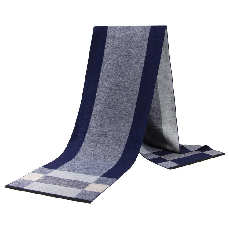 Cashmere Shawl Luxury Brand Scarf Soft Keep Warm Outdoor Grey Knit Neckerchief