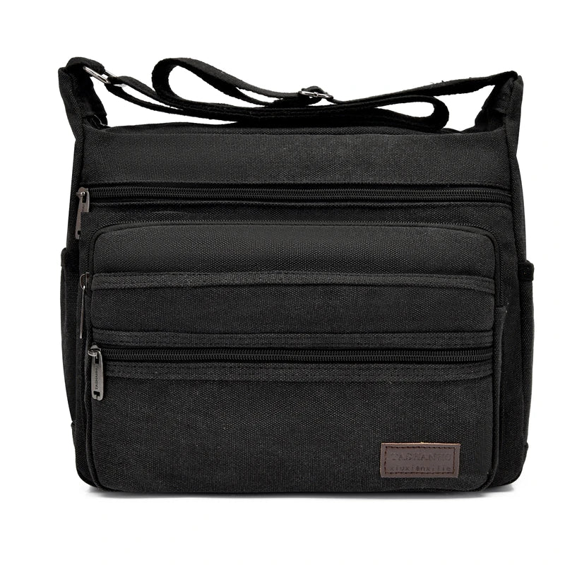 Men's Canvas Shoulder Bag Casual Travel Crossbody Bags