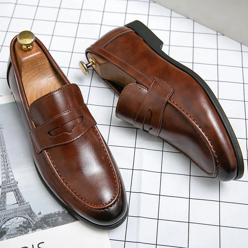 Men's Dress Shoes Casual Business Leather Shoes